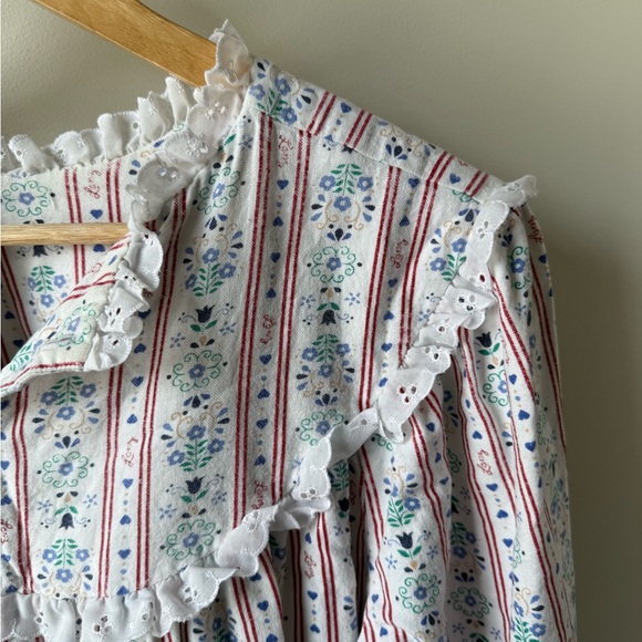 L.L. Bean Other - LL BEAN LANZ OF SALZBURG Vintage Cottagecore Grannycore Nightgown Lace Prairie M